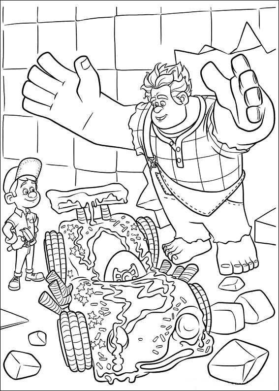 Kids-n-fun.com | Coloring page Wreck it Ralph felix ralph